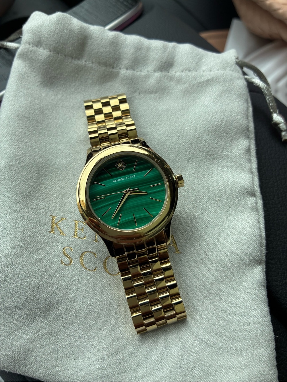 Kendra Scott Gold Watch with Teal Dial with brand new watch battery! 🪫
